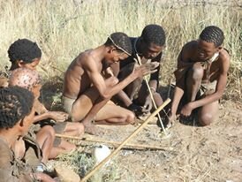 San bushmen in Botswana